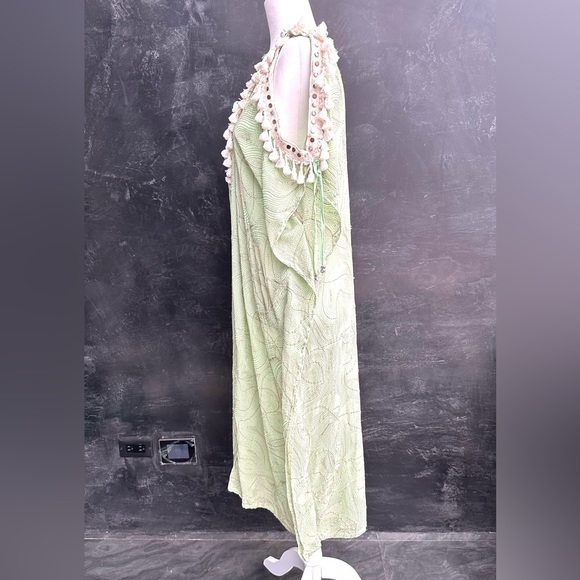 Vanita Rosa Kaftan, Coverup, Mint, Large - Picture 2 of 6